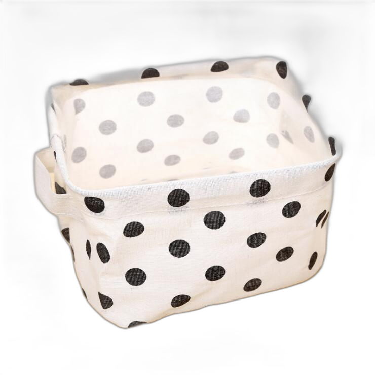 Fabric cotton and linen storage small square box desktop miscellaneous basket organization portable basket