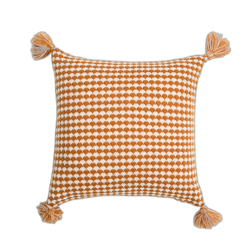 Pineapple Tassel Pillowcase Knitted Pillow Sofa Cushion Car Shooting Supplies Supplies