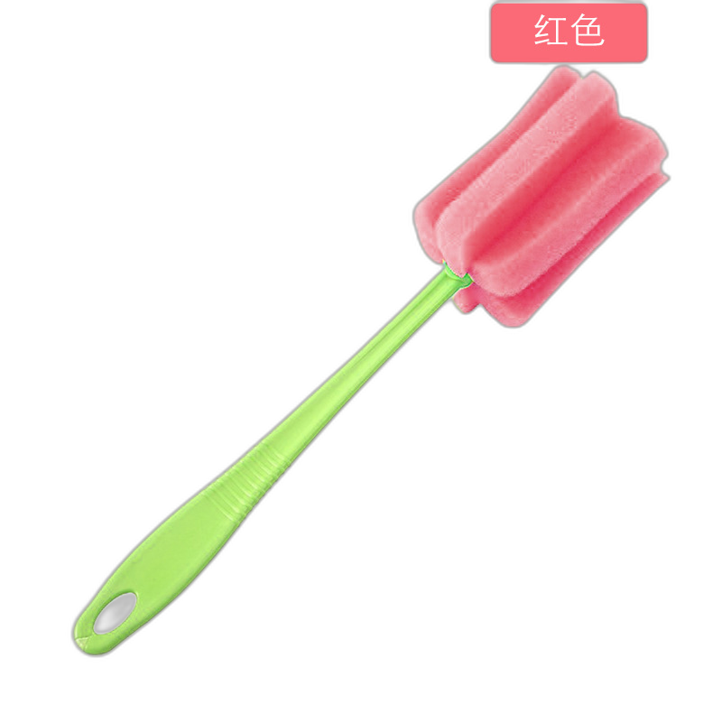 Kitchen sponge long handle cup brush cleaning supplies decontamination bottle insulation brush