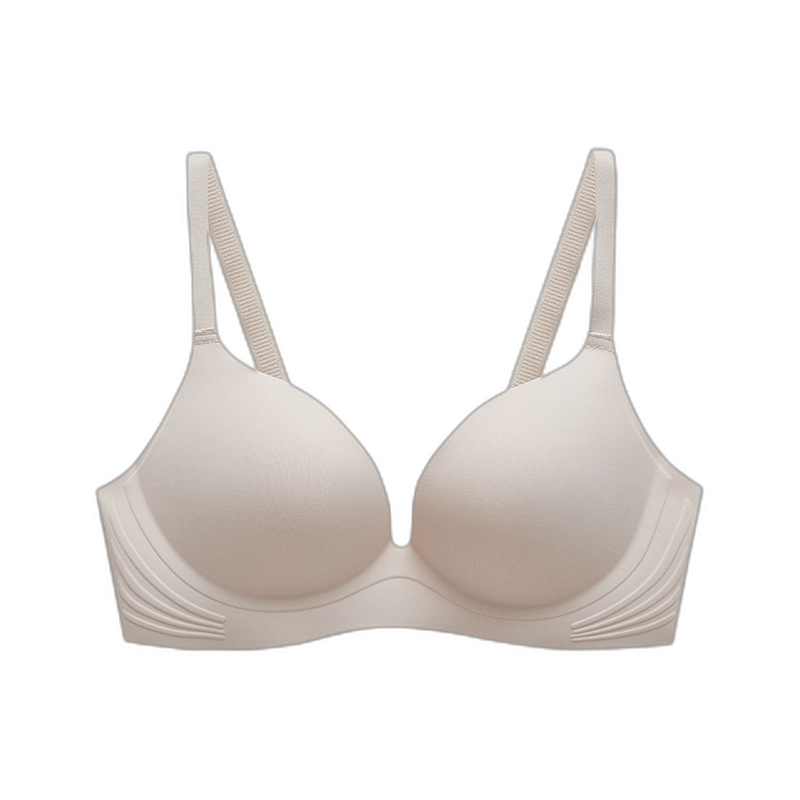 Glossy large size seamless underwear women's push-up non-steel ring comfortable high-elasticity machine washable pair breast bra bra