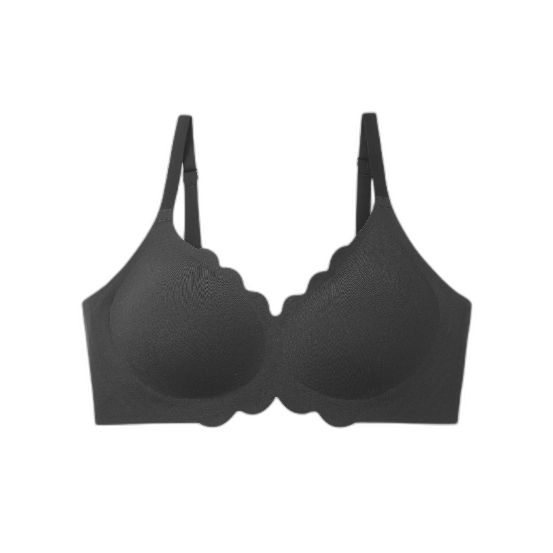 Jelly strip thin seamless underwear set without rims Julong breathable milk silk adjustable women's suit suit
