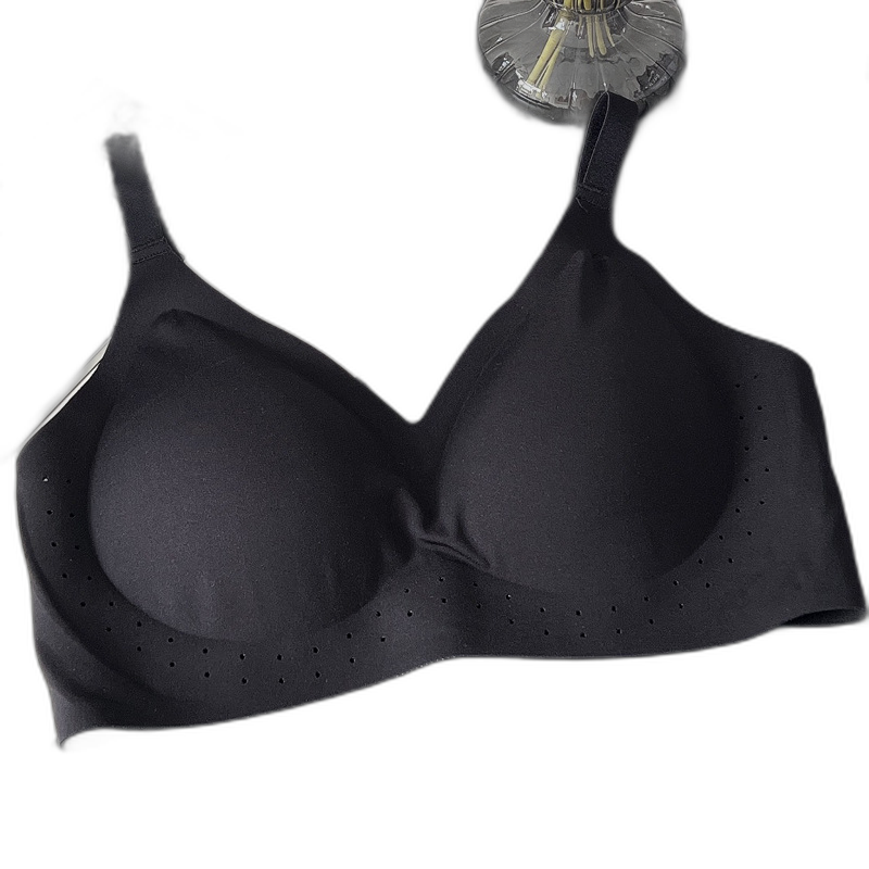 Naked breathing underwear semi-fixed coaster light and breathable women's sports leisure sleep no steel ring mark bra bra