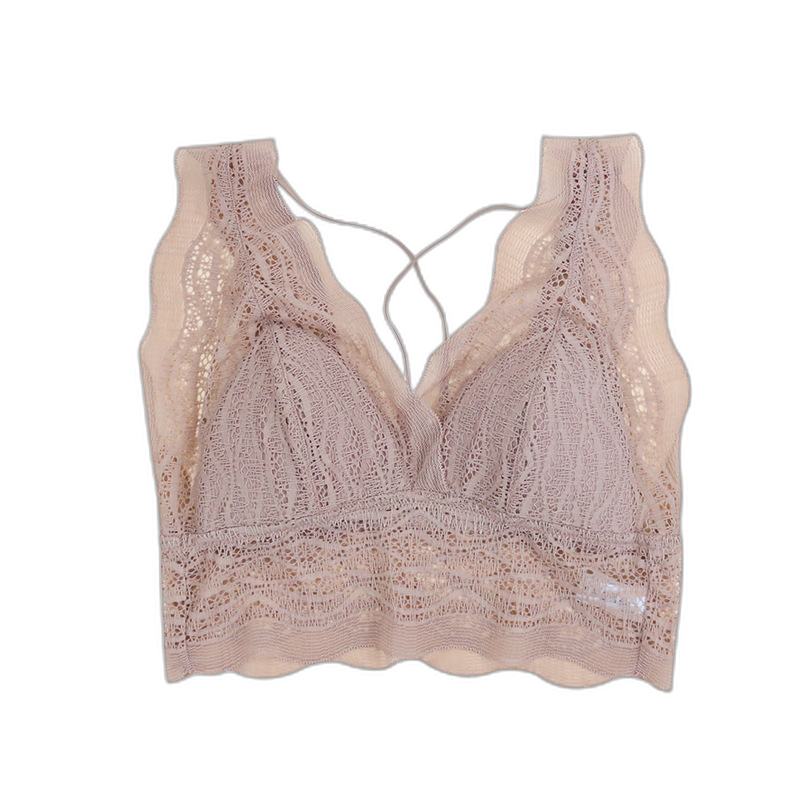 New French style silk underwear women thin triangle cup breathable mulberry bra sexy seamless beautiful back wholesale wholesale