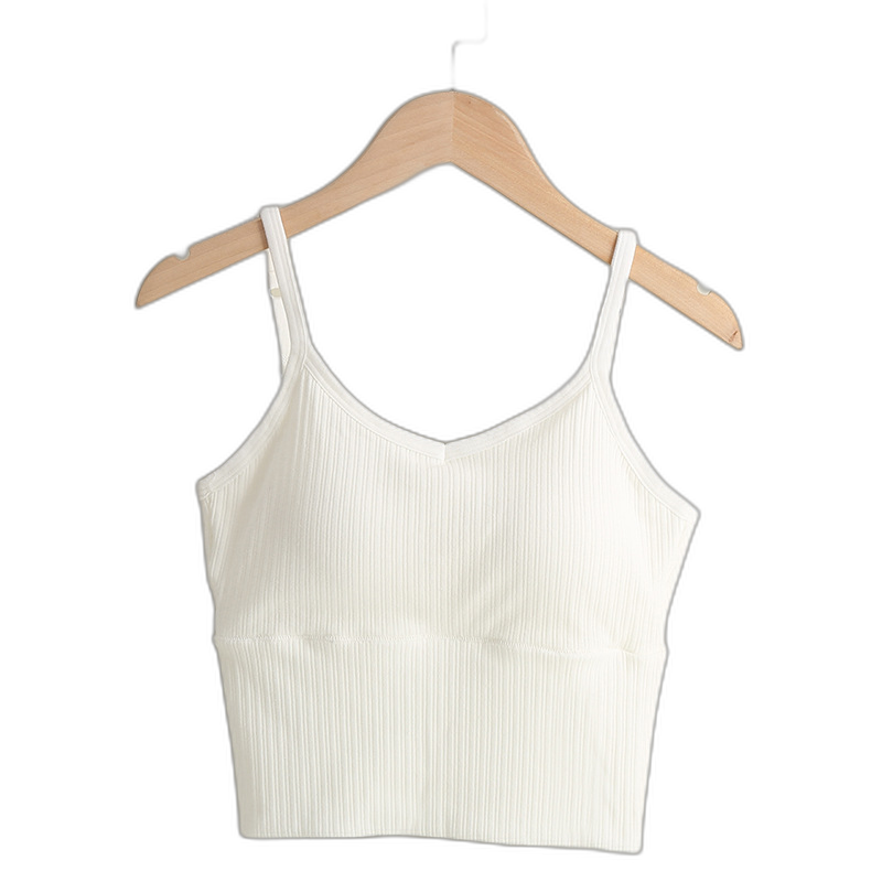 Pure cotton big U beautiful back underwear feminine anti-skid thread fixed cup integrated anti-light large size wrapped badge card card
