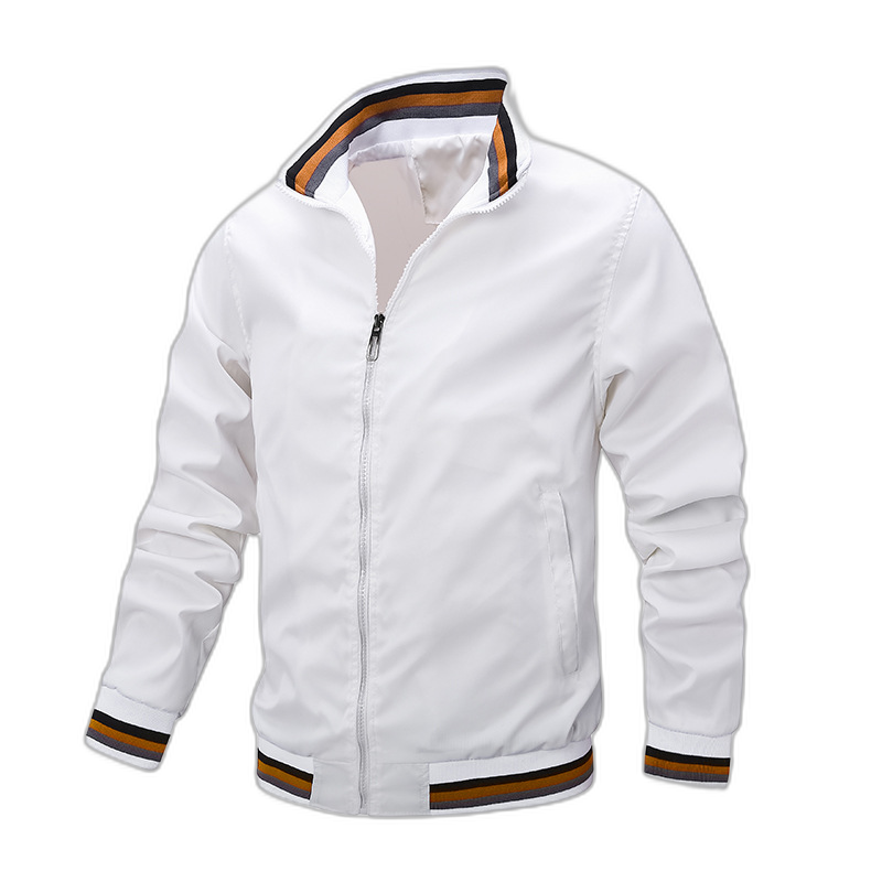 (Newly added velvet and cotton) casual jacket men's Amazon manufacturer spring autumn sports solid color clothing clothing