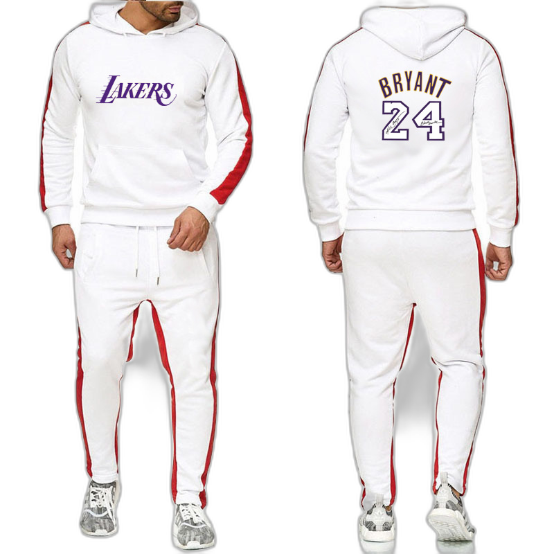 Cross-border foreign trade men's autumn and winter casual fashion printed suit hip-hop European American style hooded sports sweater suit