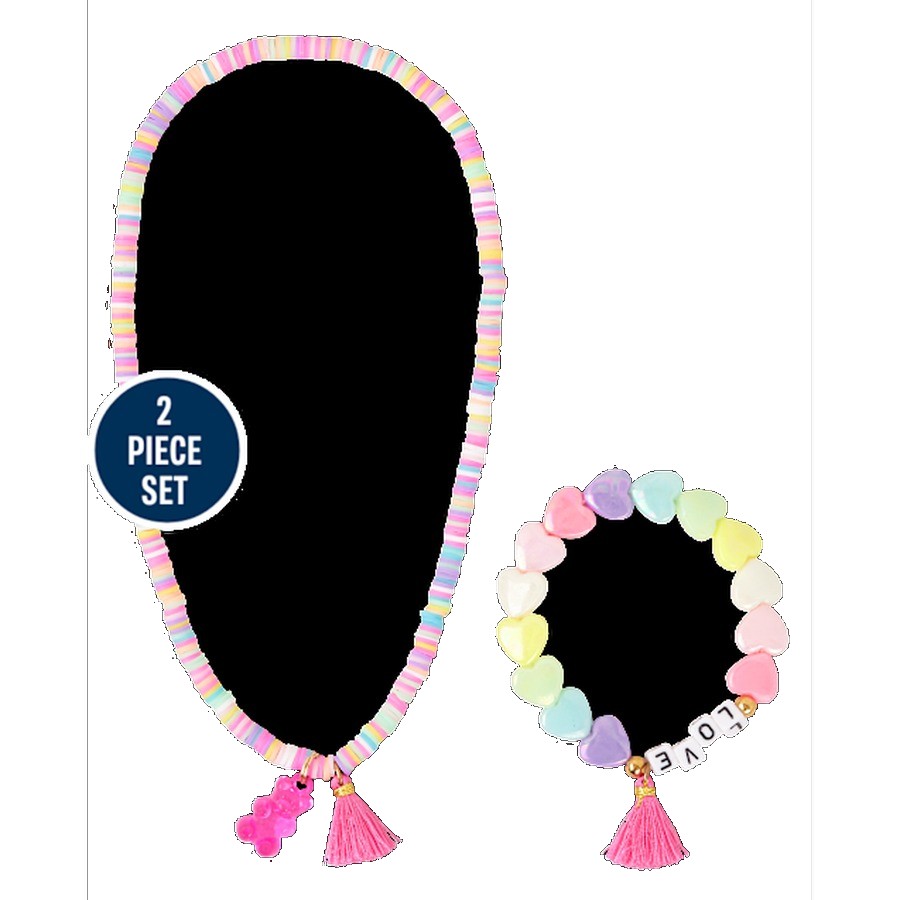 The Children's Place Girls Rainbow Candy Bear Jewelry Set