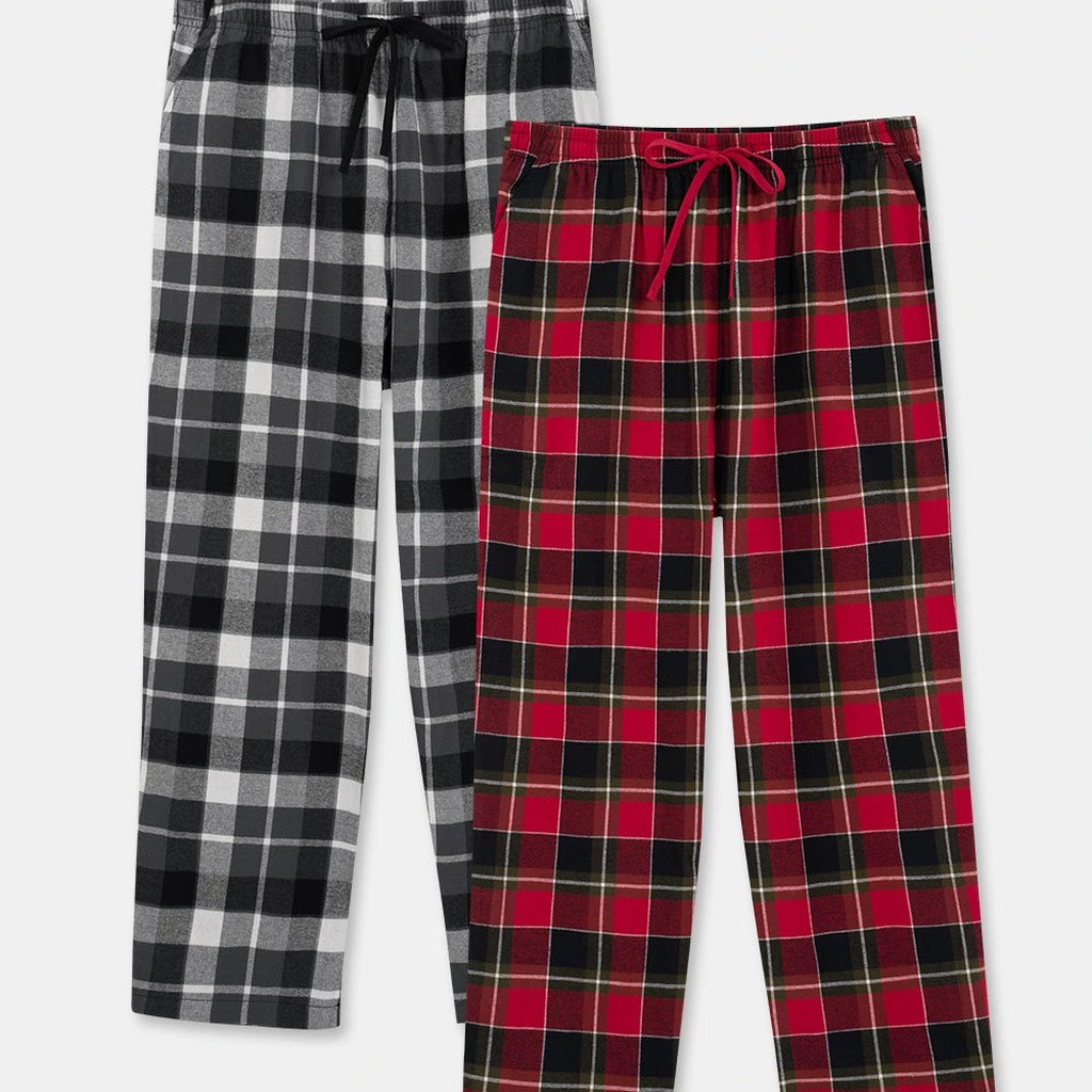 David Archy Flannel Cozy Sleep Pants 2-Pack