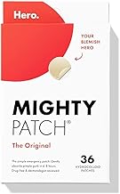 美妆 化妆刷 mighty patch original patch from hero cosmetics the 1 hydrocolloid acne pimple patch for shrinking zits and whiteheads in 1 use nighttime spot stickers for face and skin 36 count