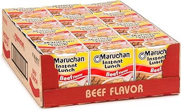 Maruchan Instant Lunch Beef, 2.25 Oz, Pack of 12