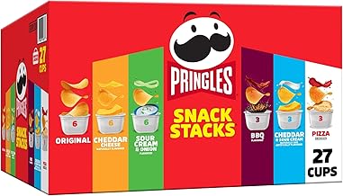 Pringles Potato Crisps Chips, Snack Stacks, Lunch Snacks, Variety Pack (27 Cups)
