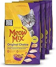 休闲食品 meow mix original choice dry cat food 3 15 pound pack of 4