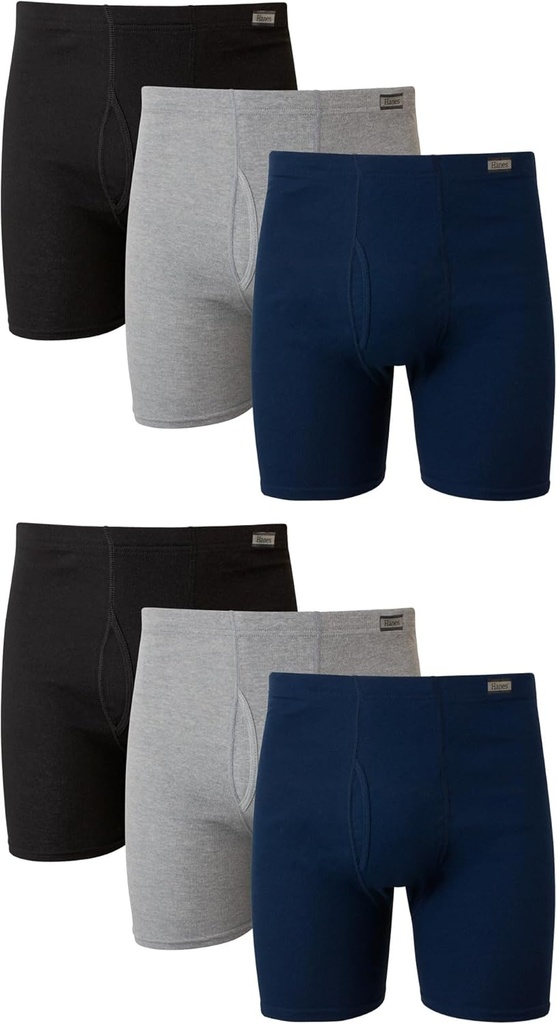 Men's Underwear Boxer Briefs Pack, Moisture-wicking Underwear for Men, Breathable, Cool & Breathable Cotton
