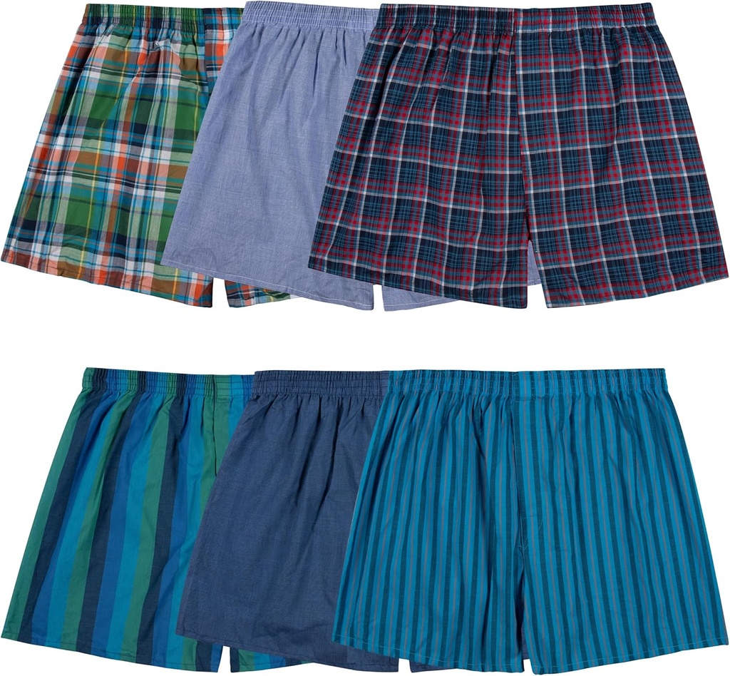 underwear men s tag-free boxer shorts knit woven