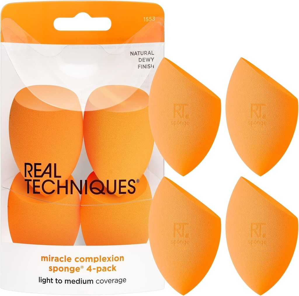 美妆 破壁机 料理机 real techniques miracle complexion beauty sponge makeup blender set of 4