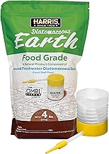HARRIS Diatomaceous Earth Food Grade, 4lb with Powder Duster Included in The Bag