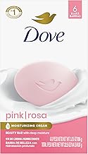 美妆 dove beauty bar soap pink rosa 6 bars for soft smooth skin cleans moisturizes 3 75 oz
