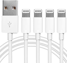 手机配件 手机充电器 数据线 4pack apple mfi certified charger lightning to usb charging cable cord compatible iphone 14 13 12 11 pro 11 xs max xr 8 7 6s plus ipad pro air mini ipod touch 3 3ft