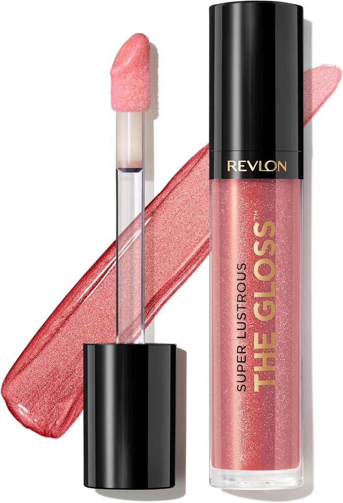 revlon super lustrous lip gloss non-sticky hydrating high shine finish 246 blissed out 0 13 oz