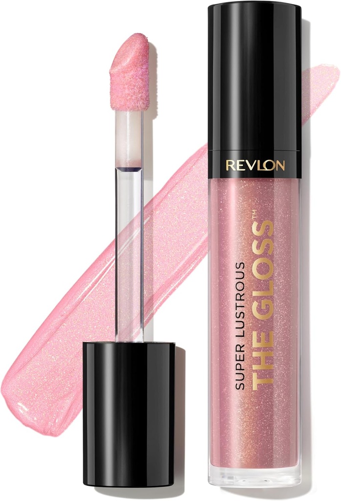 revlon super lustrous lip gloss non-sticky hydrating high shine finish 203 lean in 0 13 oz