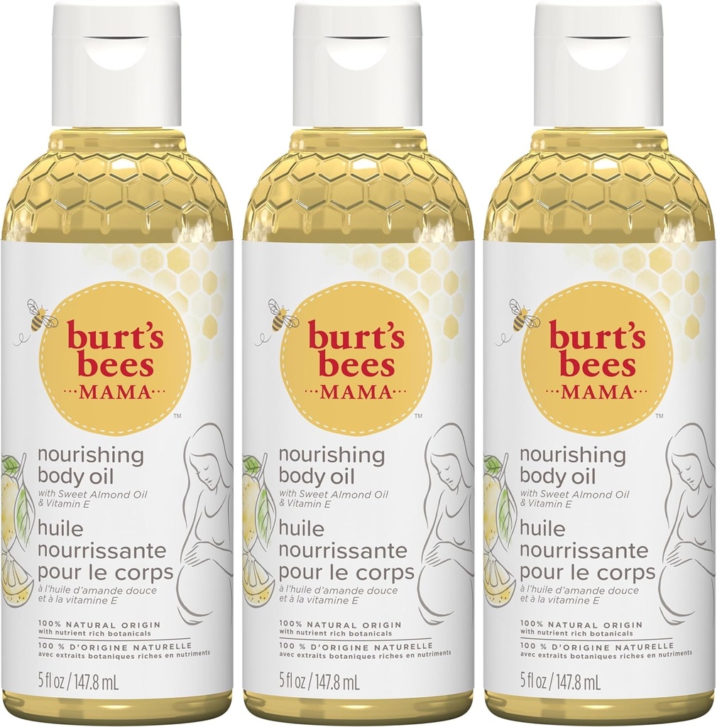 maternal and baby products burt s bees mama body oil with vitamin e 100 natural origin 5 fluid ounces pack of 3