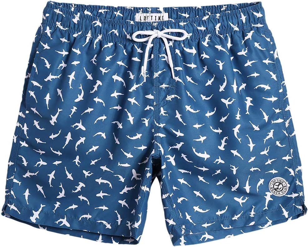 Mens 7 inch Mens Swim Trunks with Mesh Lining Quick Dry Board Shorts Mens Bathing Suits