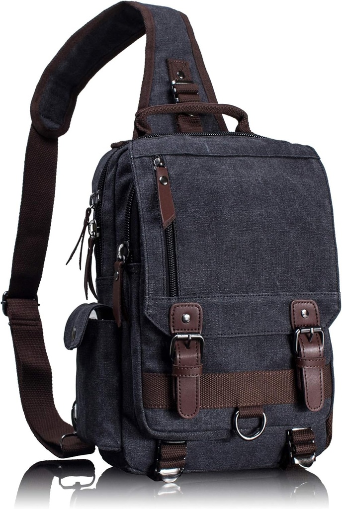 hand bag retro canvas messenger bag unisex crossbody shoulder sling bag for travel work daily use