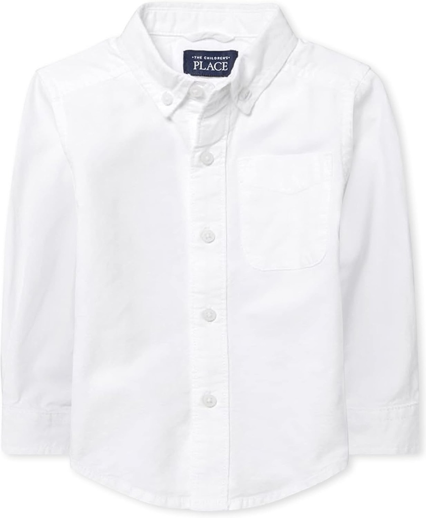 Baby Boys Long Sleeve Oxford Button Down Shirt