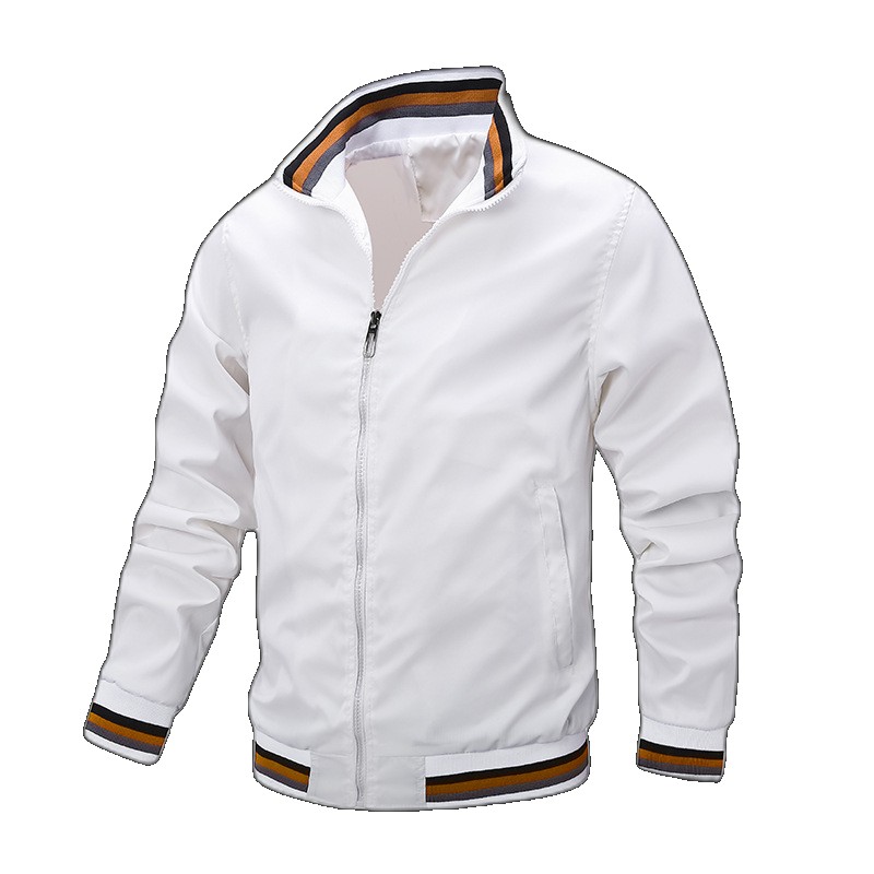 (Newly added velvet and cotton) casual jacket men's Amazon manufacturer spring autumn sports solid color clothing clothing (One Size)