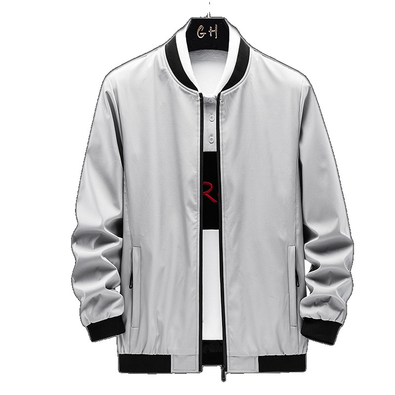 2020 Autumn Men's Thin Coat Jacket Casual Trendy Clothing Clothing (One Size)
