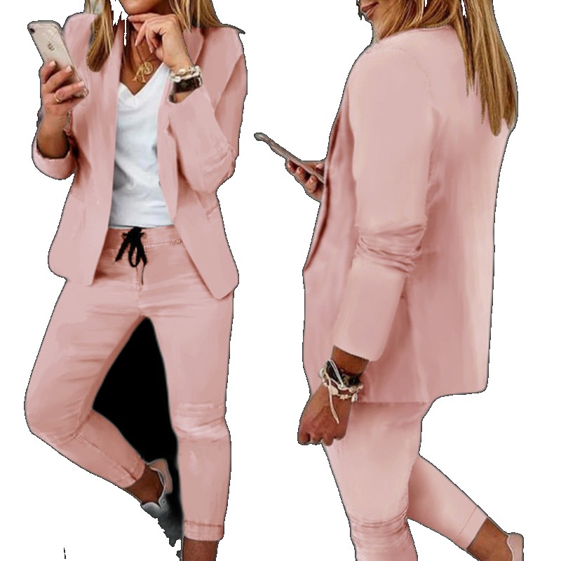 2021wish Amazon Independent Station New Casual Fashion Suit Women's Suit (One Size)
