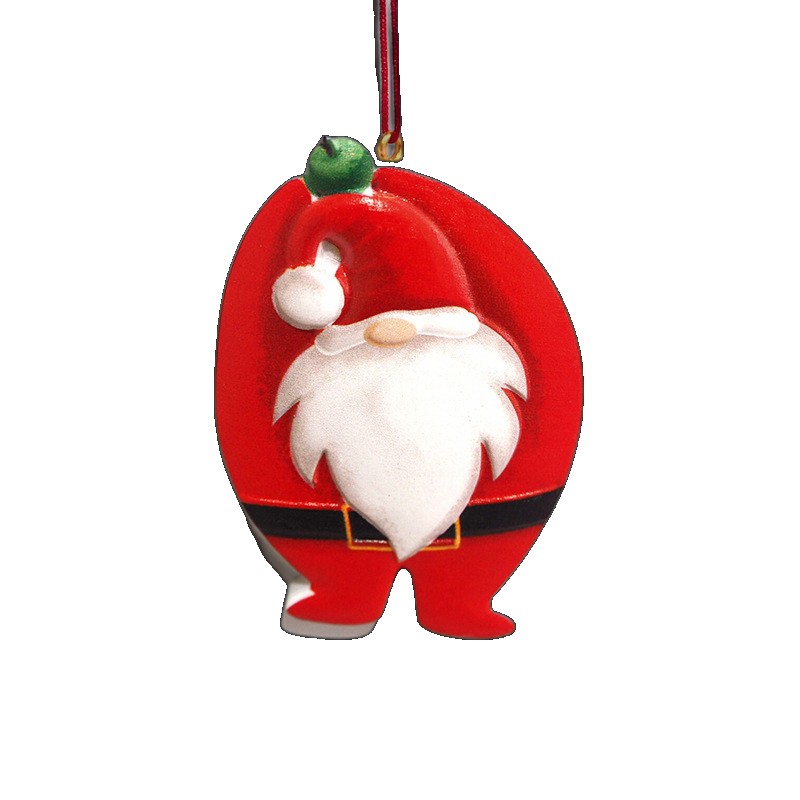 2023 Santa Claus refrigerator stickers Christmas resin magnetic pendant snowman three-dimensional home decorations wholesale wholesale (One Size)