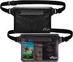 AiRunTech Waterproof Fanny Pack,Phone Pouch Dry Bag for Passport Wallet Purse,Floating Waterproof Bags for Travel Beach Swimming Kayaking Boating Cruise Accessories (One Size)