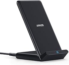 手机配件 anker 313 wireless charger stand qi-certified for iphone 17 17 17 pro 17 pro max 15 14 13 10w fast-charging galaxy s23 s22 s21 no ac adapter (One Size)