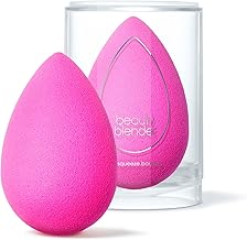 Beautyblender® Original Pink Beauty Blender Makeup Sponge, Super-Soft Foam Easily Blends Foundations, Powders & Creams, Made in USA, Reusable, Washable, Streak Free Application (One Size)