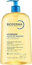 Bioderma Atoderm Shower Oil, Cleansing Oil For Face & Body, Nourishing Cleansing Oil For Dry to Atopic Sensitive Skin For Softer & Smooth Skin For Your Whole Family (One Size)