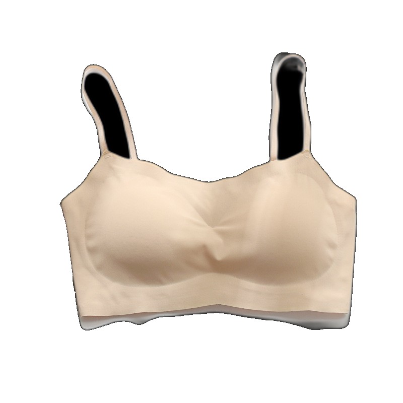 Cross-border wholesale Japanese ice silk tube top camisole with chest pad to prevent light loss one-piece chest-wrapped seamless underwear for women women (One Size)