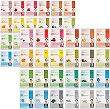 DERMAL 48 Combo Pack Made in Korea Facial Mask – 20+ Years of K-Beauty Experience, Premium Quality Korean Sheet Masks for Daily Skincare Routine (One Size)