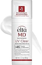 EltaMD UV Clear Face Sunscreen SPF 46, Oil-Free Sunscreen with Zinc Oxide, Dermatologist Recommended (One Size)
