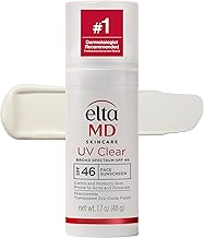 EltaMD UV Clear Face Sunscreen, Oil Free Sunscreen for Sensitive Skin with Zinc Oxide, Dermatologist Recommended (One Size)