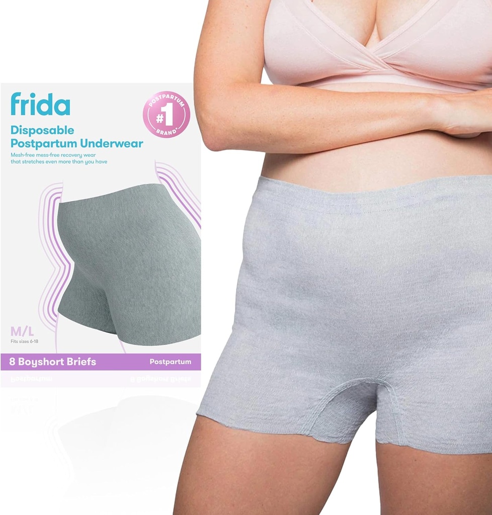 maternal and baby products frida mom 8pc postpartum underwear disposable boyshort panties