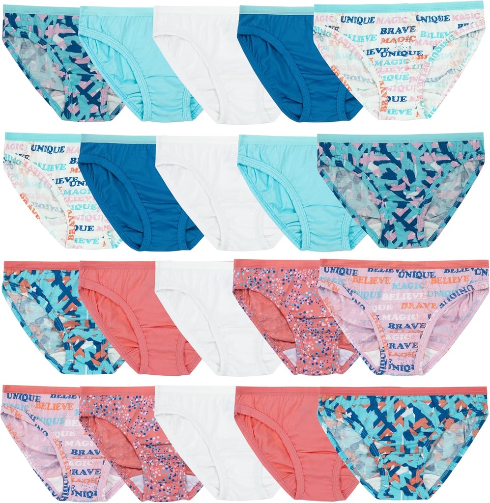 girls cotton bikini underwear multipacks