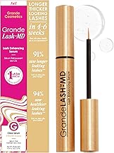 Grande Cosmetics GrandeLASH-MD Lash Enhancing Serum - Peptide & Vitamin Infused Formula for Longer, Thicker, Fuller Looking Lashes - Ophthalmologist Tested, Cruelty-Free (One Size)