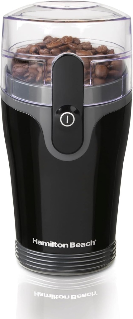 家用电器 fresh grind electric coffee grinder for beans spices and more stainless steel blades removable chamber makes up to 12 cups black (One Size)
