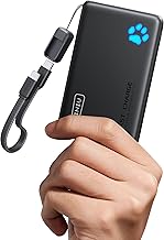 INIU Portable Charger, Smaller & Lighter 45W Fast Charging with Attached USB C Cable, Flight-Safe 10000mAh PD Power Bank Battery Pack, Travel Phone Powerbank for iPhone 17 16 15 Samsung S25 Google etc (One Size)