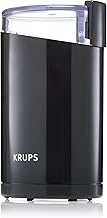 KRUPS Precision Electric Coffee Grinders, 3 oz Capacity, 200W Motor, Stainless Steel Blades for Uniform Grinding of Beans, Herb and Nuts, Coffee and Spice Grinder Electric, (Black) (One Size)