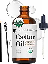 美妆 化妆刷 kate blanc cosmetics castor oil organic for hair lashes face skin 2oz 100 pure cold pressed hexane free hair oil lash serum for thicker-looking eyelashes eyebrows (One Size)