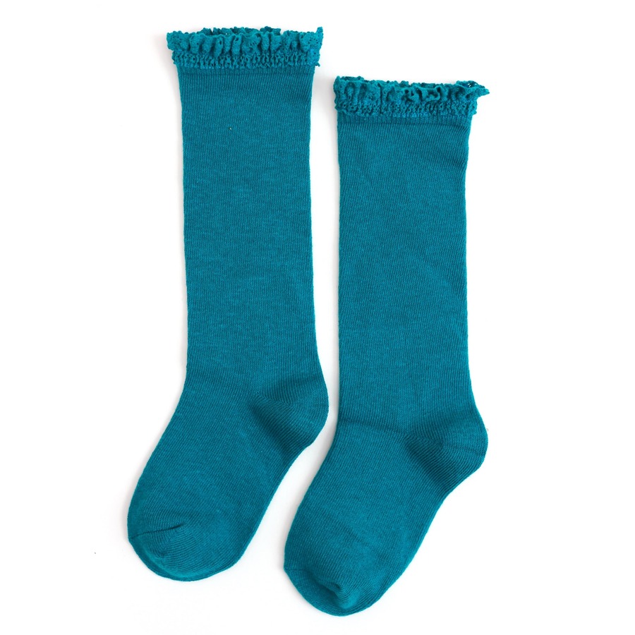 Little Stocking Co. Lace Top Knee High Socks
