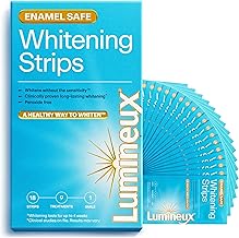 Lumineux Teeth Whitening Strips Kit - 9 Treatments (1 Month) - Peroxide Free - Enamel Safe for Whiter Teeth - Whitening Without The Sensitivity - Dentist Formulated - Sensitivity Free (One Size)