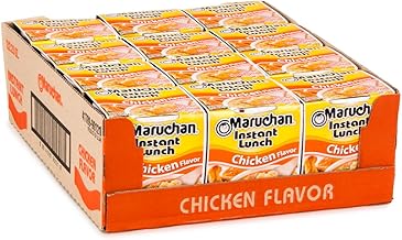 休闲食品 maruchan instant lunch chicken flavor 2 25 ounce pack of 12 4178990121
